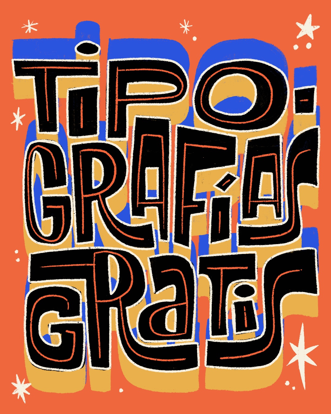 tipografias gratis lettering by marta piedra