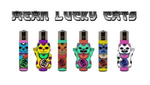 Mean Lucky Cats Custom illustration pack collection by marta piedra for clipper