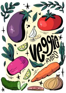 Veggie Rules Illustration by Marta Piedra