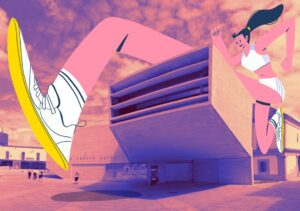 mixed media illustration sport by Marta Piedra 3